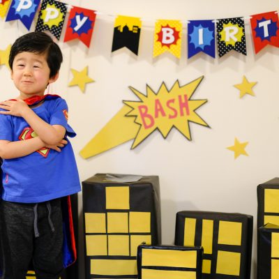 Bash’s 3rd Birthday: A Superhero Bash